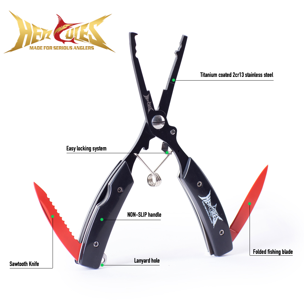 HERCULES Fishing Pliers with S - Fishing Hook Sharpener 评论和价格