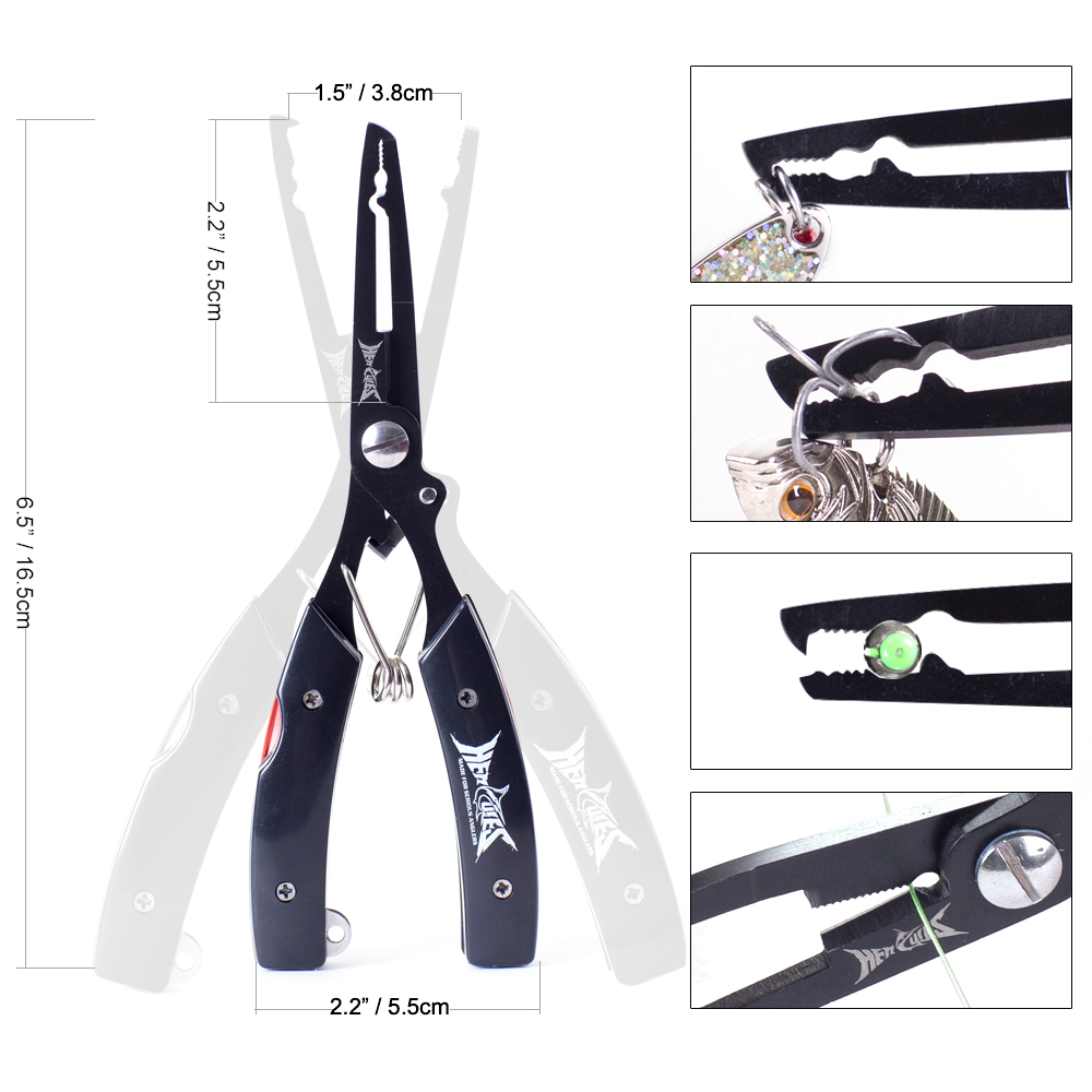 HERCULES Fishing Pliers with S - Fishing Hook Sharpener 评论和价格