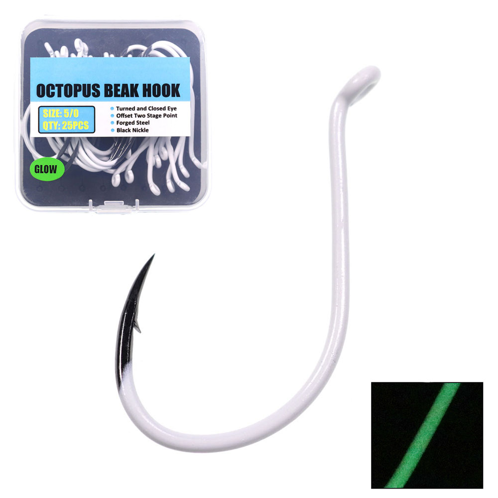 25pcs/box Luminous Imported St - Fishing Hook Assortment 评论和价格