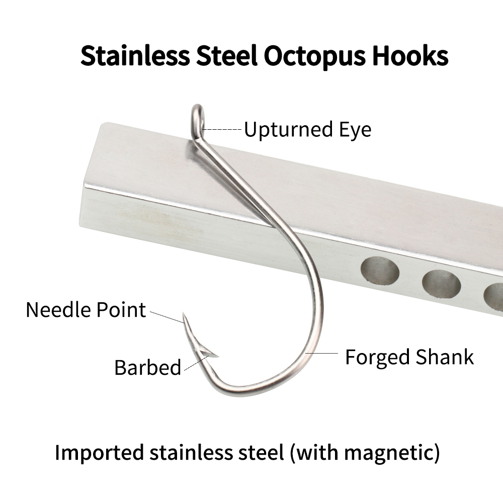Ellllv Stainless Steel Octopus - Fishing Hook Assortment 评论和价格